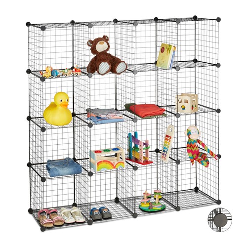 étagère cubes métal 16 - Étagère,