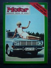 Vitage italian MOTOR mag. 1966- Ford 26 M BMW 2000 Mercedes C 111 Jackie Stewart