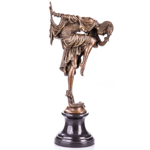 Statue bronze art déco - en,