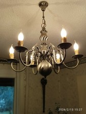 lustre en étain et ses 2