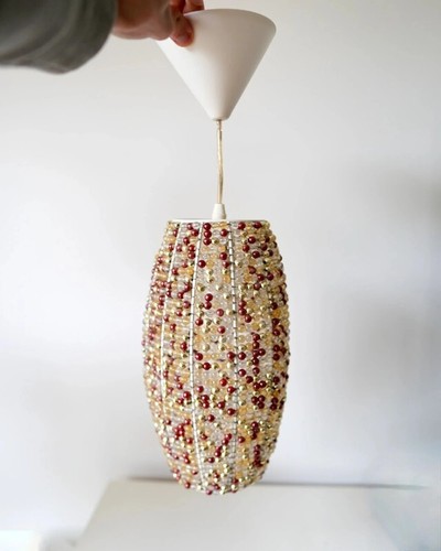 Lustre perles multicolores