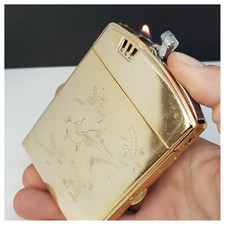 Gasoline Lighter Cigarette Case SUNFLOWER Petrol Lighter Case Box Lighter