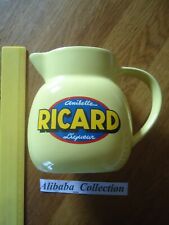 RARE RICARD LOGO YELLOW PITCHER 1 L 1 liter ANISETTE LIQUEUR NO PASTIS