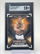 CONOR MCGREGOR 2015 TOPPS UFC VICTORIOUS DEBUT FEATHERWEIGHT SGC 10 Q5333