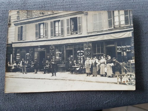 Cpa photo bar vitrine - ,