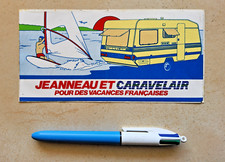 Autocollant Caravane CARAVELAIR et JEANNEAU camping rétro vintage 