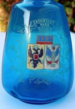 Carafe verre bleu Cronstadt