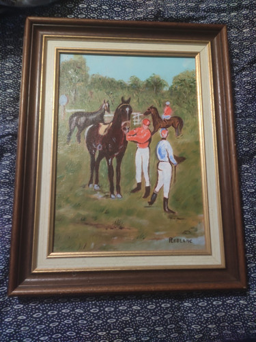 Ancien tableau huile sur toile - ancien,