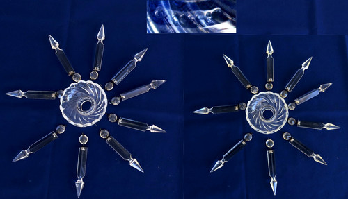 Baccarat bobèches 18 - baccarat, et