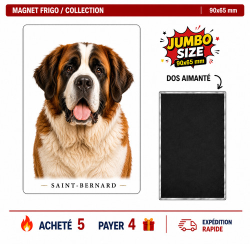 Magnet saint bernard 90x65 - , mm
