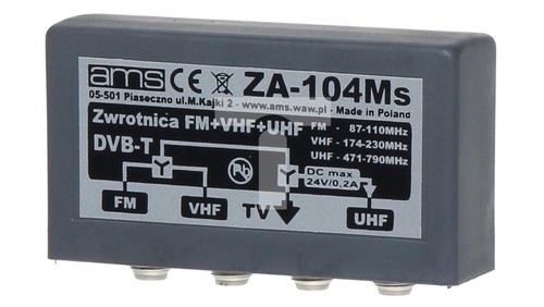 Aiguillage vhf uhf 104ms - aiguillage, fm+vhf+uhf