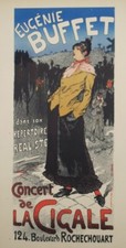EUGENIE BUFFET ORIGINAL LITHOGRAPH OF POSTER by Lucien Métivetare 1897
