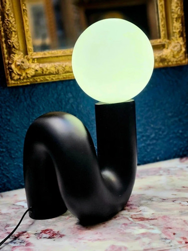 Lampe design noire - lampe, u