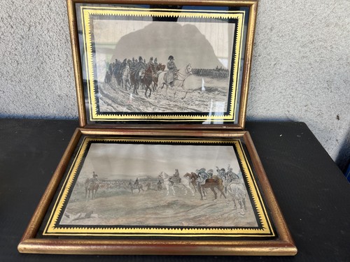Paire tableaux gravures - paire,