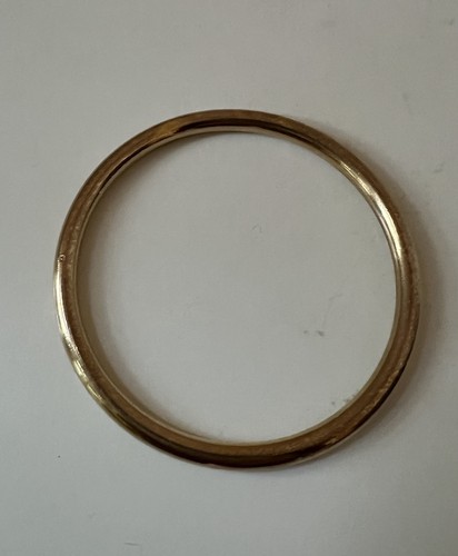 Jonc bracelet plein plaqué - bracelet,