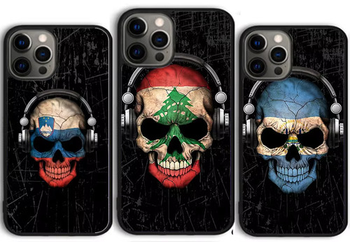 Skull skeleton coque cover - dj,