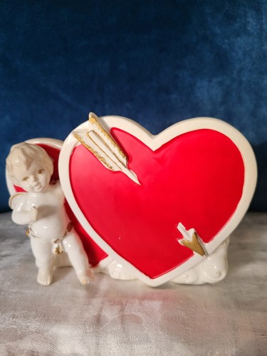 Lefton valentine planter vase - planter,