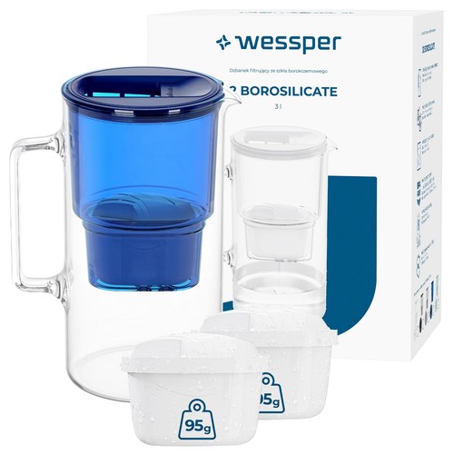 Filtre eau pot verre 3l - verre,