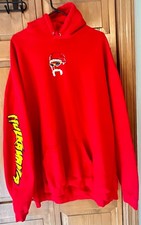 Hulkamania Hulk Hogan Red Hoody/Hoodie Headshot Mens Size 3XL Sweatshirt