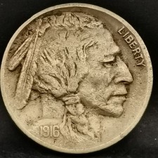 5 CENTS BUFFALO NICKEL 1916