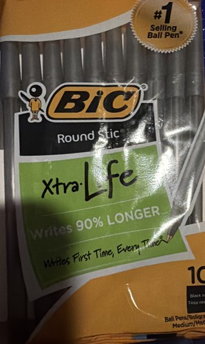 Big round stic black ink - round,