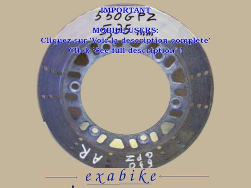 Disque arriere pour - arriere,