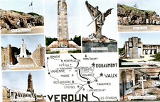 Verdun - Multivview Map - Douaumont Ossuary Vaux Mort Man Bayonets