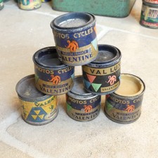 Lot bidons peinture pour cycles cyclomoteurs moto collection années 50 vintage