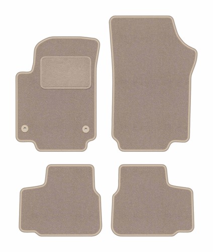 Tapis sol velours beige - tapis,