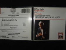 CD BRAHMS / SYMPHONY N° 4 / LISZT / LES PRELUDES / KARAJAN /