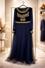 Robe En Velours Traditionnelle