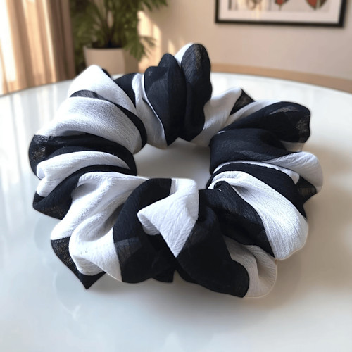Scrunchie motif zèbre en - scrunchie,