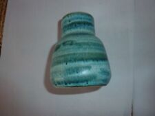  vase bleu vintage en grés d'alsace inspiré des créations de jacques Blin, déco!