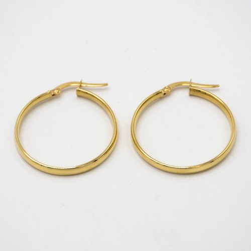 Boucles oreilles or jaune - en,