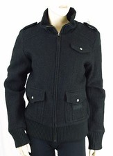 RWD Redwood blouson Bombers noir femme laine bouillie
