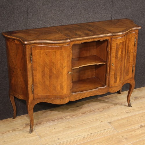 Buffet bois noyer marqueté