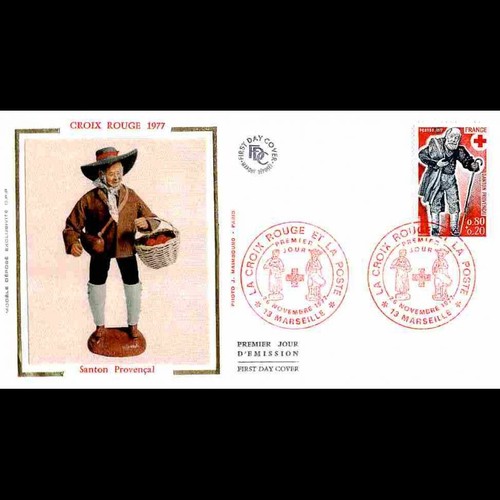 Fdc soie croix rouge - fdc, 77