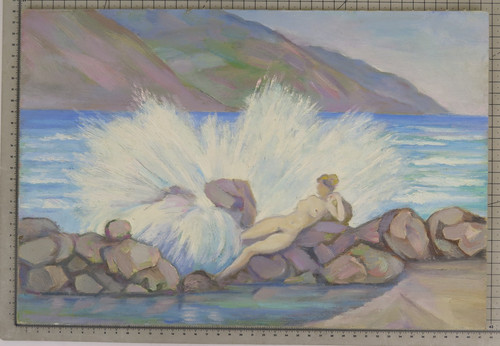 Tableau moderne peinture huile - tableau,