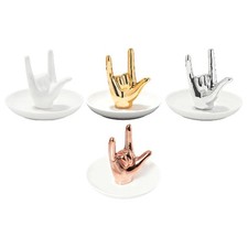 Porte-bagues en forme de main, plateau à bijoux, décoration cadeau pour