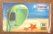 INTERCALL CARTE CABINE PLAGE 50F MAGNÉTIQUE PREPAYÉE PREPAID TELECARTE SCHEDA