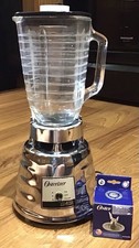 Oster Osterizer Classic Chrome Beehive Blender 5000-08A W/ New Blade USA MADE