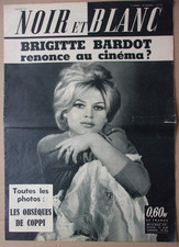 " NOIR et BLANC " n° 775 de 1960 : Brigitte Bardot - Mort de Fausto Coppi
