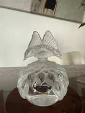 LALIQUE LARGE BUTTERFLY PERFUME BOTTLE