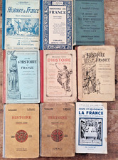 Lot 9 Manuels Livres Scolaires Anciens Histoire …( des annees 1902 à 1950)