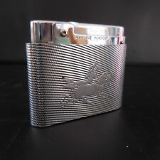 Briquet à gaz rechargeable métal gris argenté SILVER MATCH PATENT COMPOUND