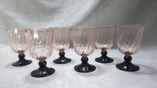 Lot de 6 verres à vin Vintage
