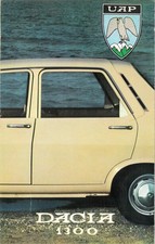 Catalogue prospekt brochure Dacia 1300 = Renault 12 1972 FR / RO