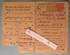 ● Nogent sur Marne 1946 Albert Langlois Power Card Mutual Stamp