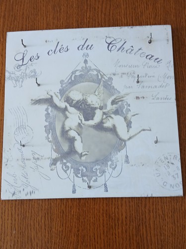 Porte clés mural bois - clés, 7