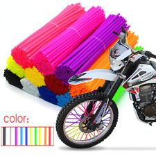  72Pcs Motorcycle Dirt Bike Spoke Skins Covers Wraps Wheel Rim Guards Universal 